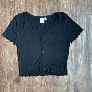 Buttoned Black Shirt